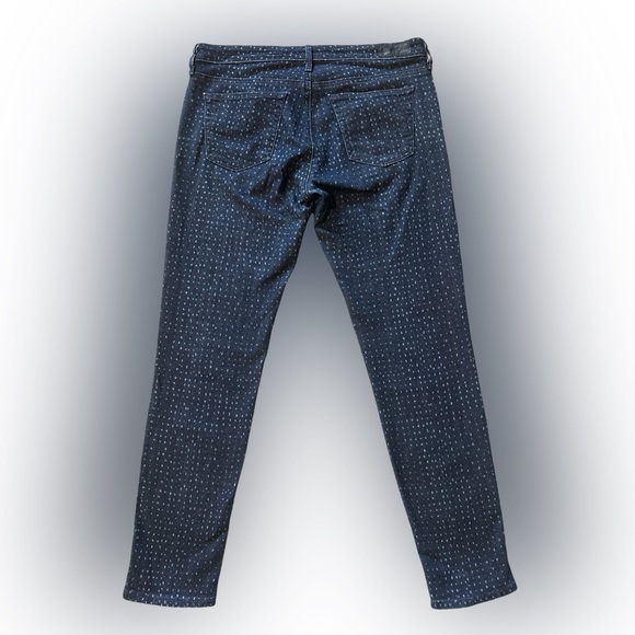 Adriano Goldschmied AG The Stevie Slim Straight Ankle Jeans Dot Print Size 29 - Picture 3 of 11
